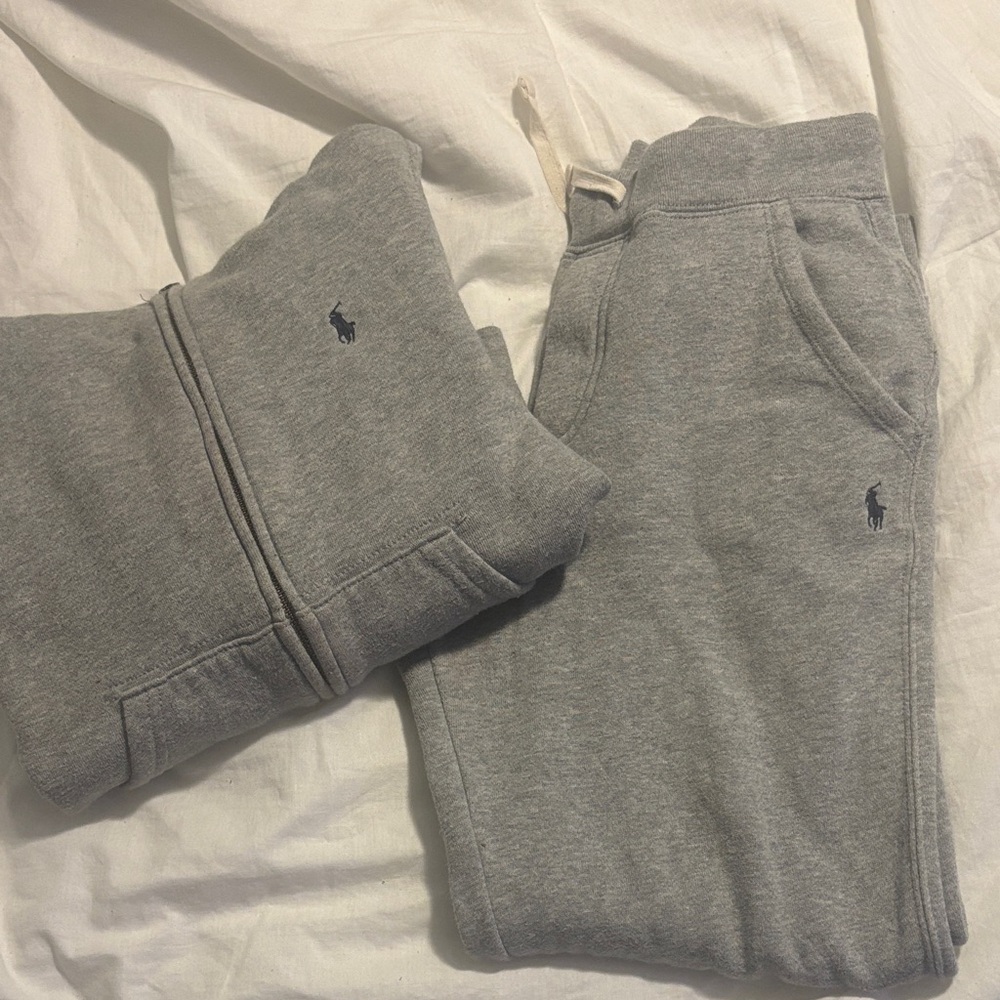 Polo by Ralph Lauren Kids Gray Sweatpants and hooded jacket